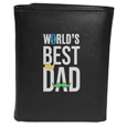 World's Best Dad Tri-fold Wallet Large Logo